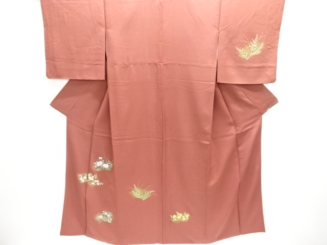 JAPANESE KIMONO / HOMONGI / FLORAL PLANTS